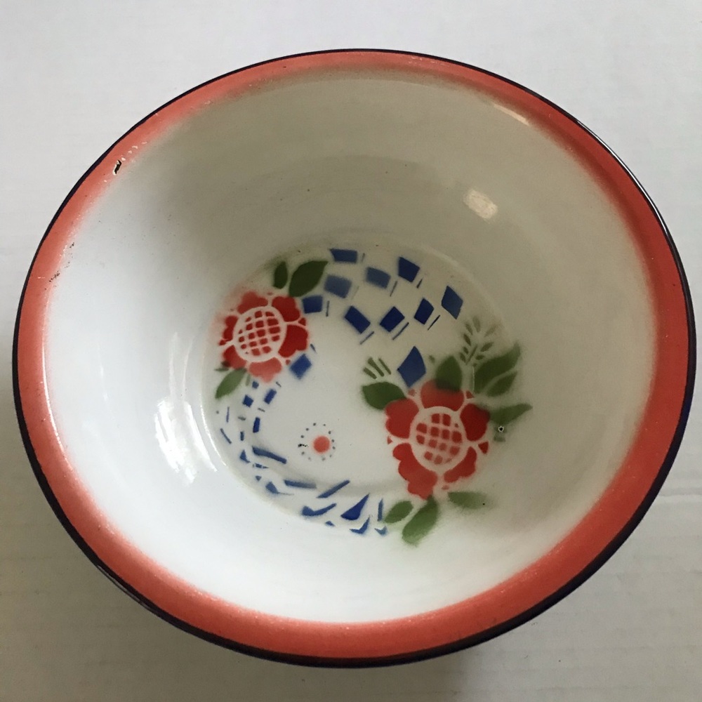 Vintage Butterfly Enamelware